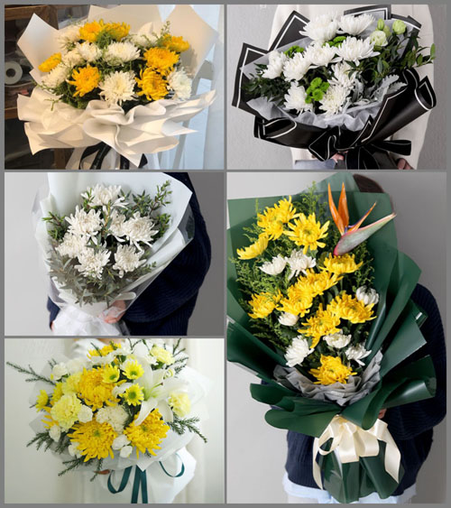 山东青岛平度市旧店镇陶家寨村白事花束代送